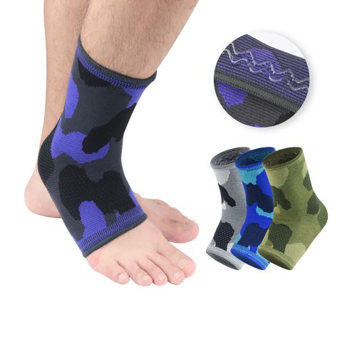 elastic knitted ankle brace protector for yoga basketball