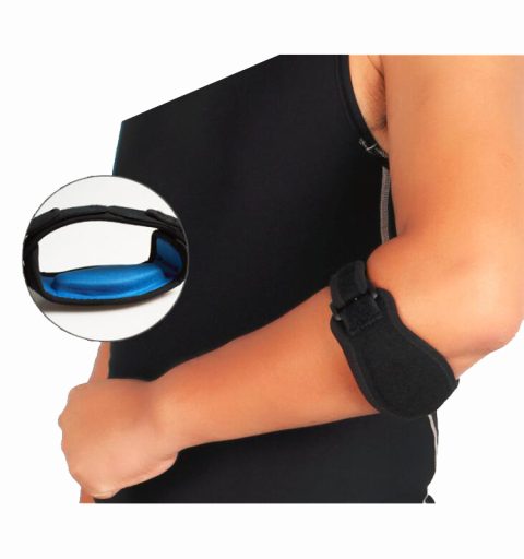 tennis elbow brace with silicone pad