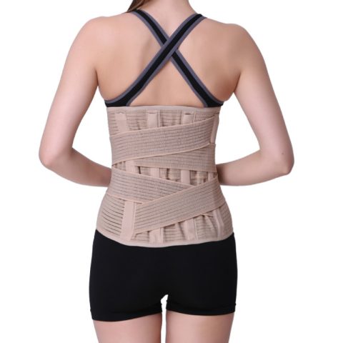 widened lumbar support belt with warm patch